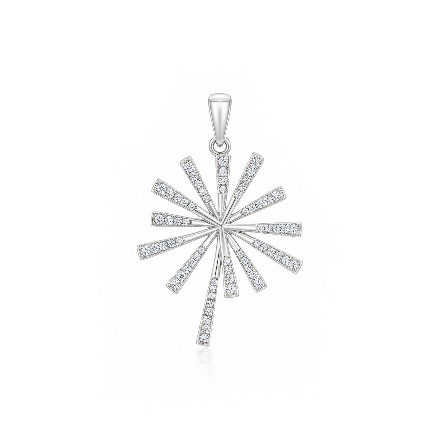 Silver Fireworks Starburst Pendant