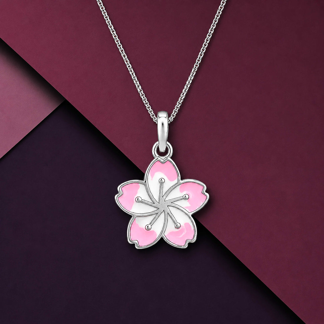 Silver Flower Kids Pendant