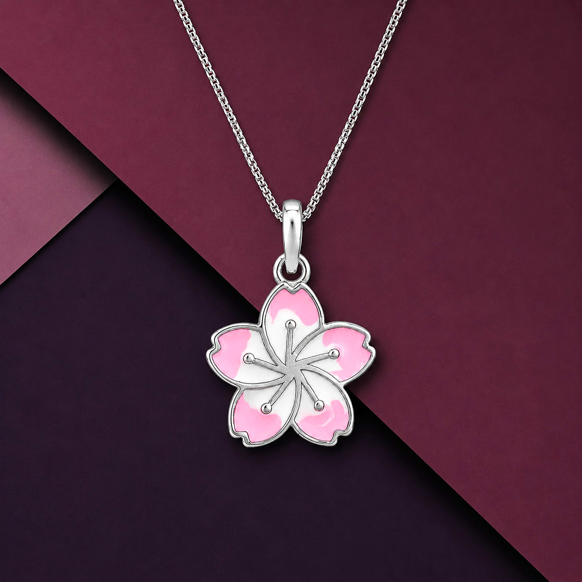 Silver Flower Kids Pendant