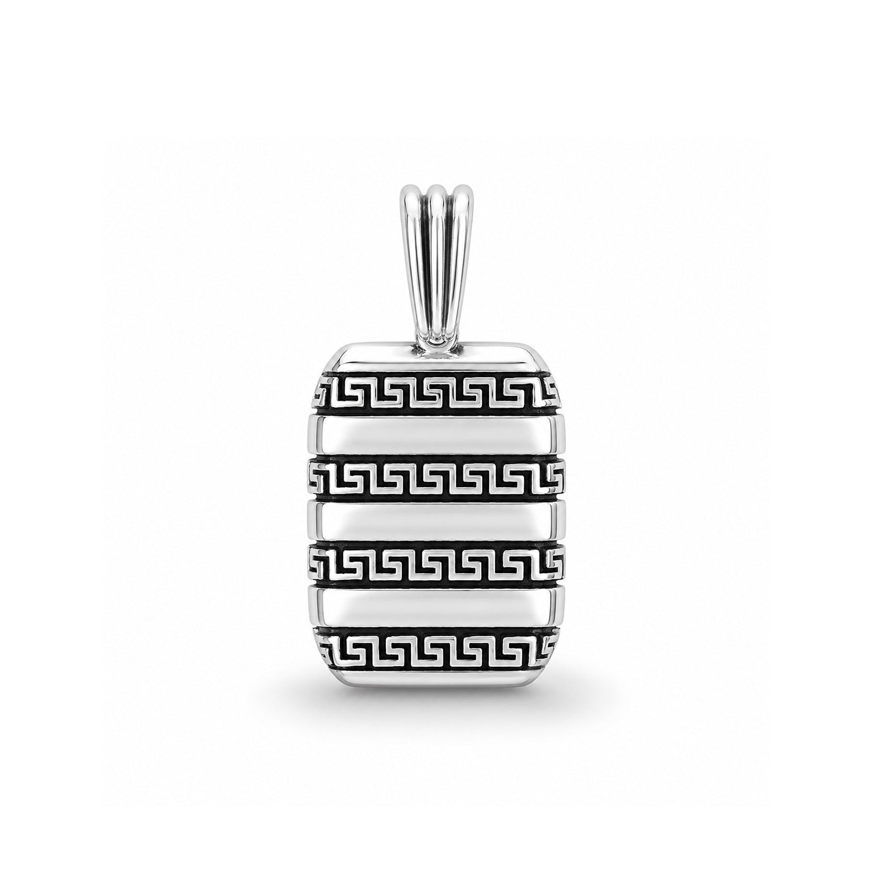 Silver Greek KeyBar Pendant