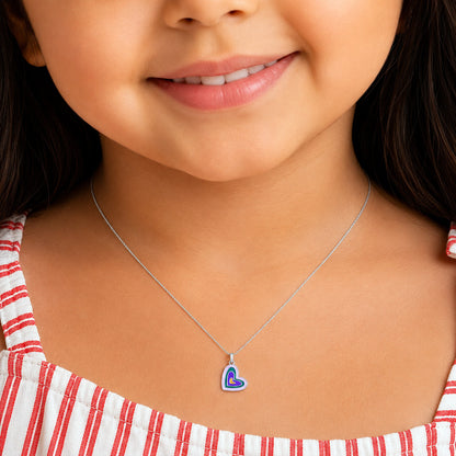 Silver Heart Kids Pendant