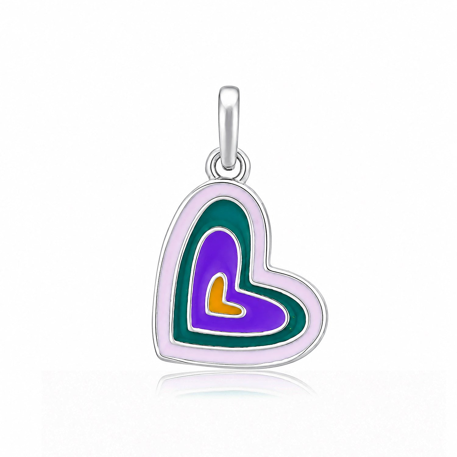 Silver Heart Kids RakhiPendant
