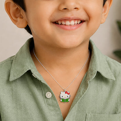 Silver KittyKids Rakhi Pendant