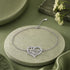 Silver Love Heart Crystal Chain Bracelet