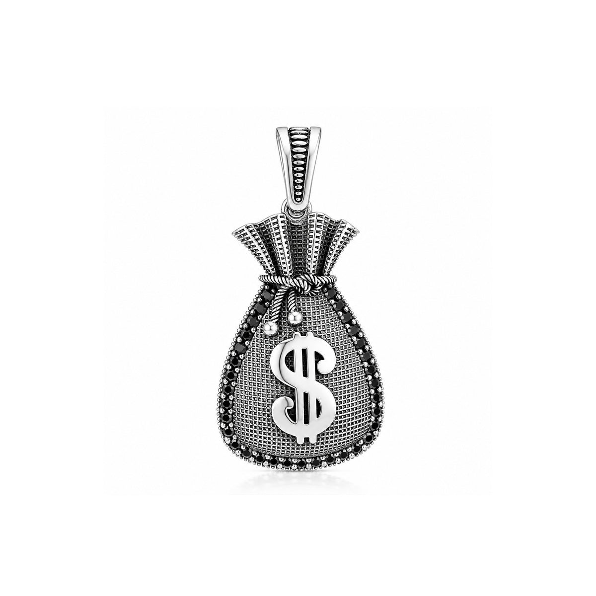 Silver Money Bag Pendant