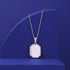 Silver Octagon Photo Locket Pendant