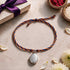 Silver Oval Photo Locket Rakhi Pendant