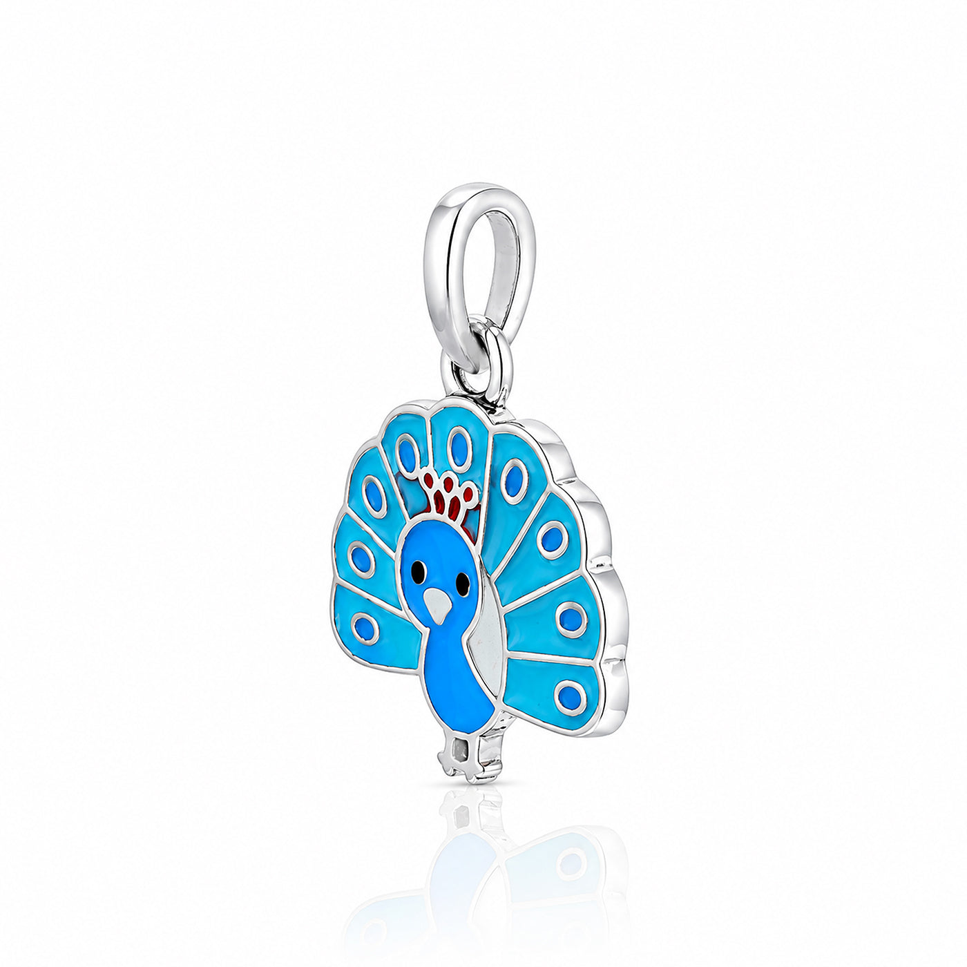 Silver Peacock KidsRakhi Pendant