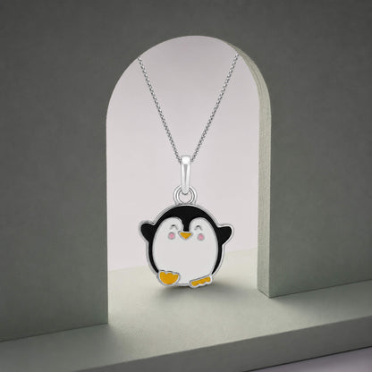 Silver Penguin Kids Pendant