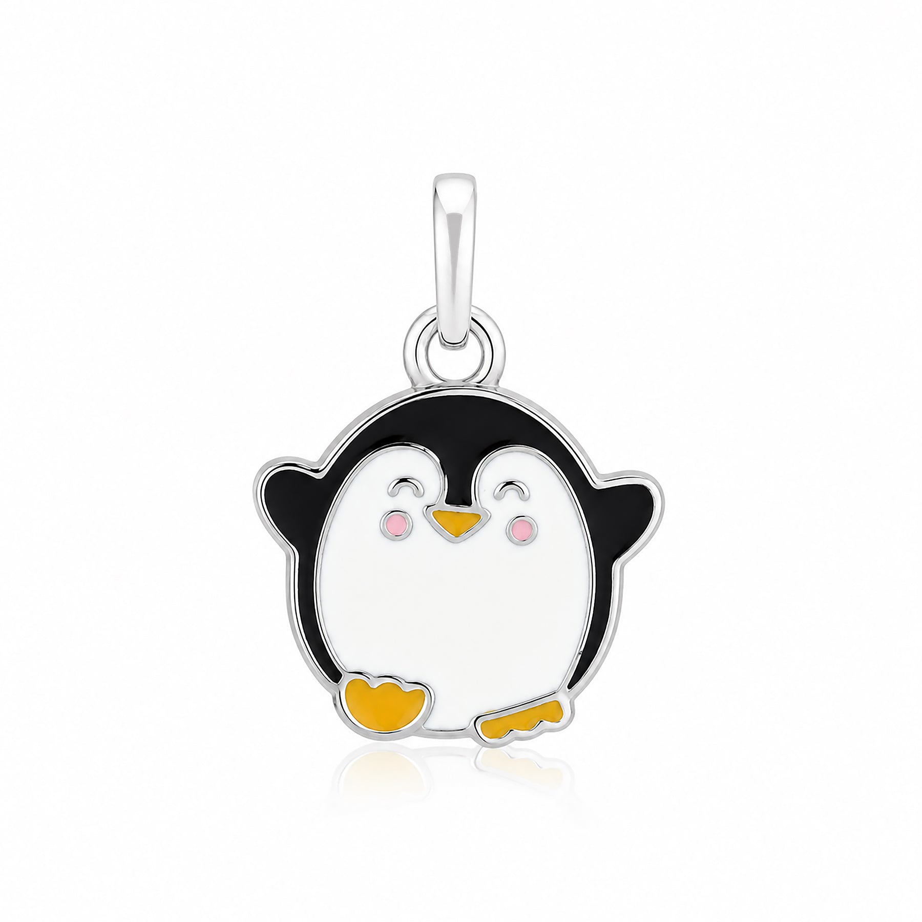 Silver Penguin Kids RakhiPendant