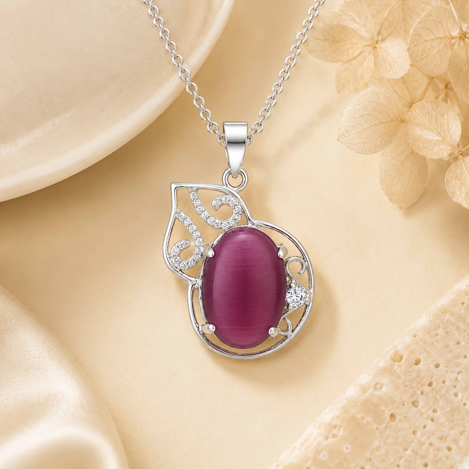 Silver Purple Cat&