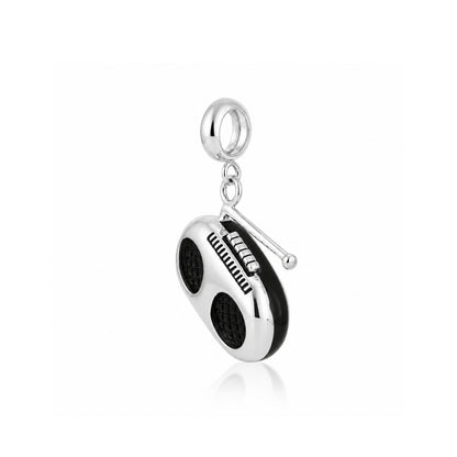 Silver Radio Boombox Kids Rakhi Pendant