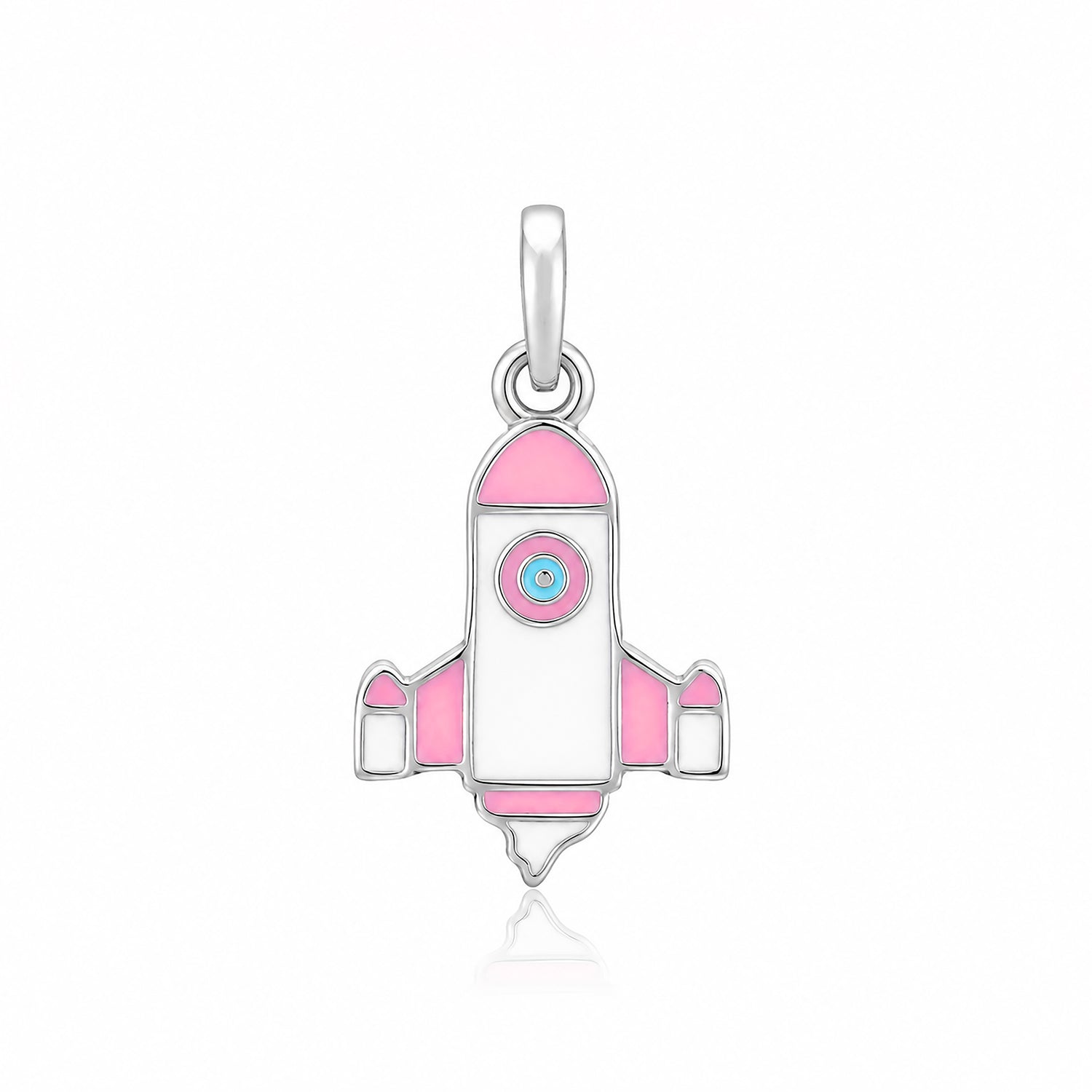 Silver Rocket Kids Rakhi Pendant