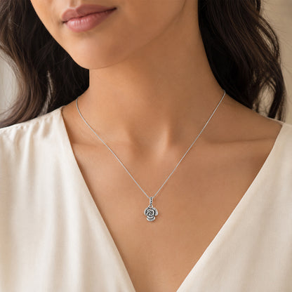 Silver Rose ChainPendant 