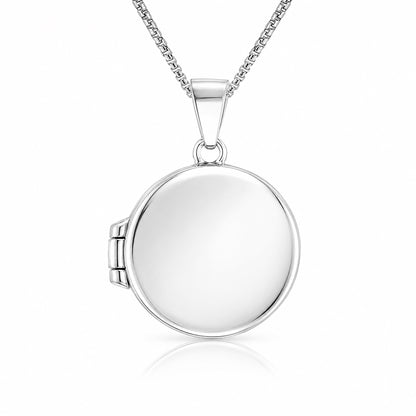 Silver Round PhotoLocket Rakhi Pendant