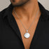 Silver Round Photo Locket Pendant