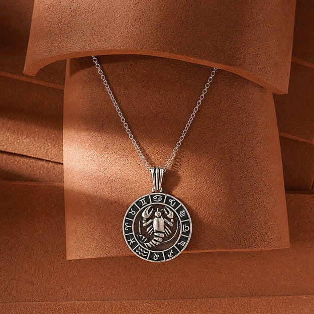 Silver Scorpio Zodiac Pendant
