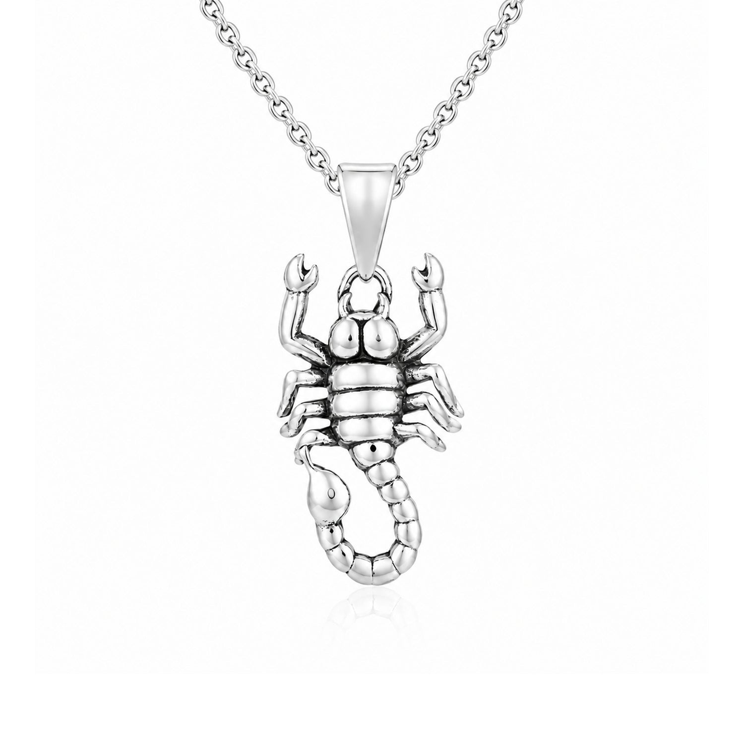Silver Scorpion Zodiac Rakhi Pendant