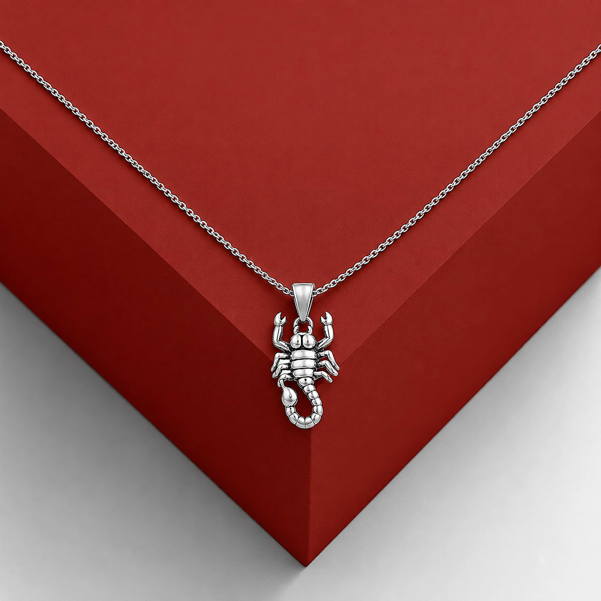 Silver Scorpion Zodiac Pendant