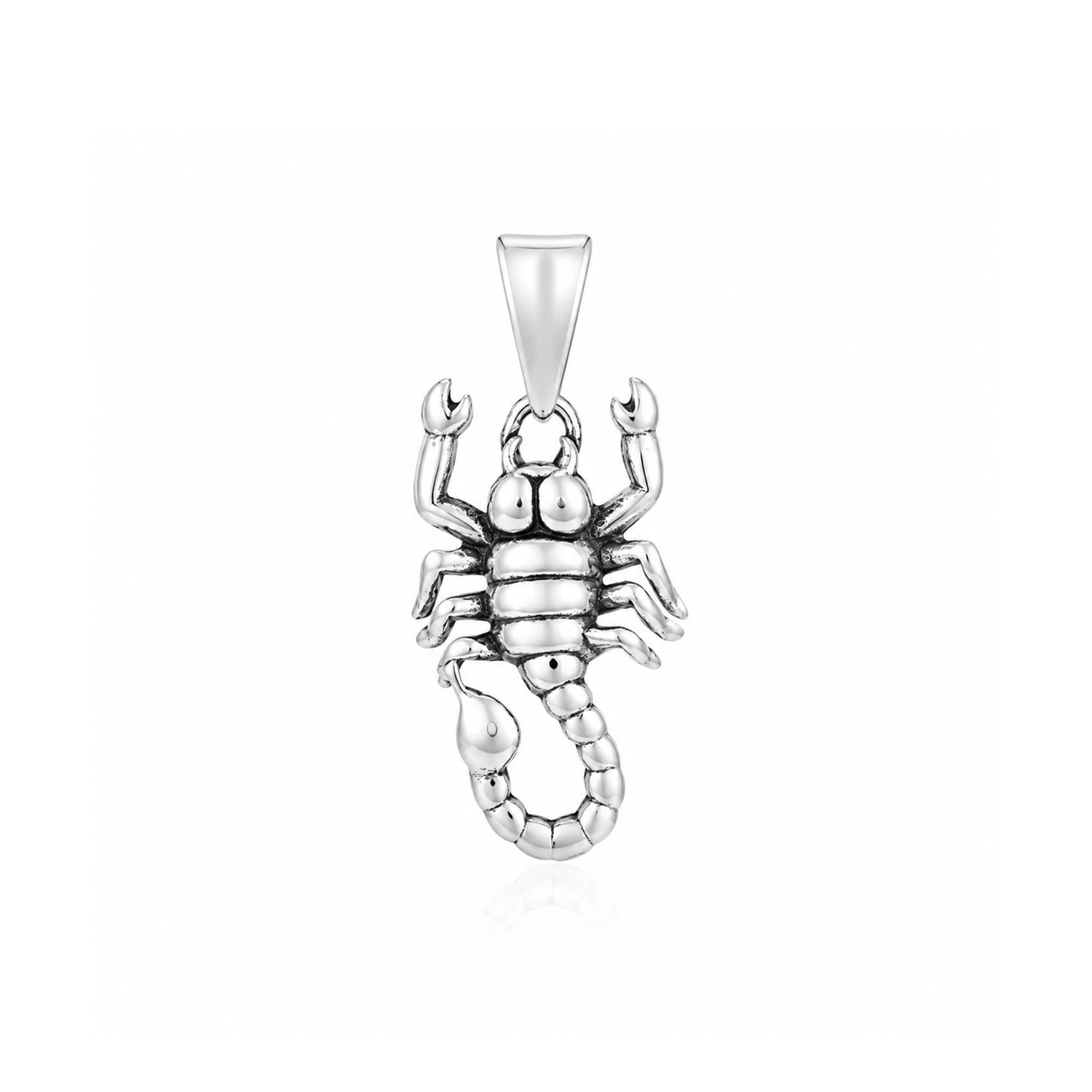 Silver Scorpion Zodiac Rakhi Pendant