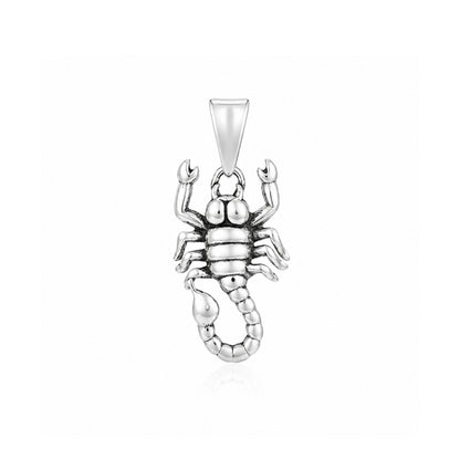 Silver Scorpion Zodiac Rakhi Pendant