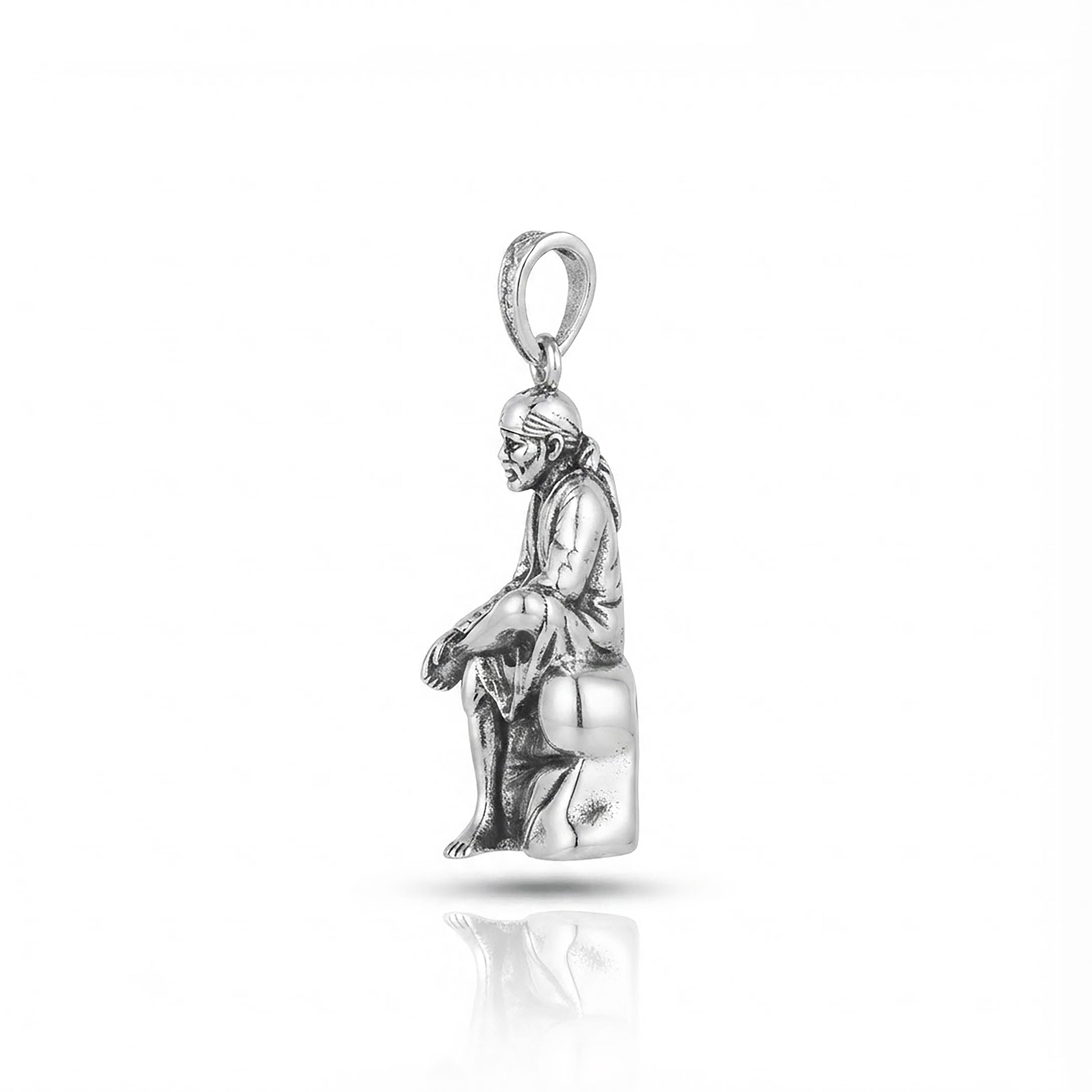 Silver Shirdi Sai Baba Devotional Pendant