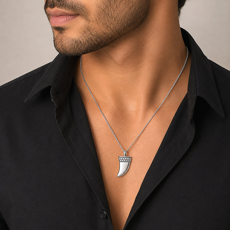 Silver Tiger Claw Rakhi Pendant