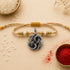Silver Twin Snakes Auryn Rakhi Pendant