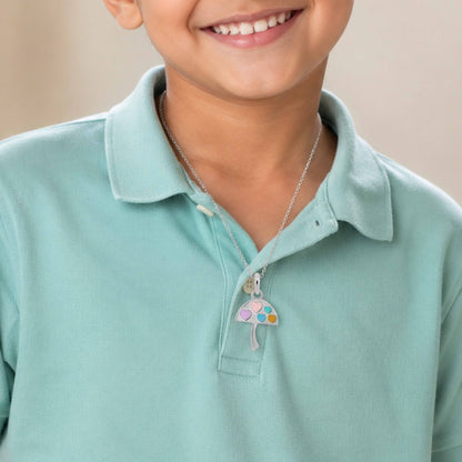 Silver UmbrellaKids Rakhi Pendant