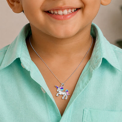 Silver UnicornKids Rakhi Pendant