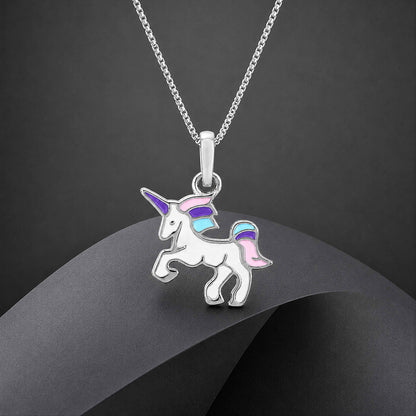 Silver Unicorn Kids Pendant