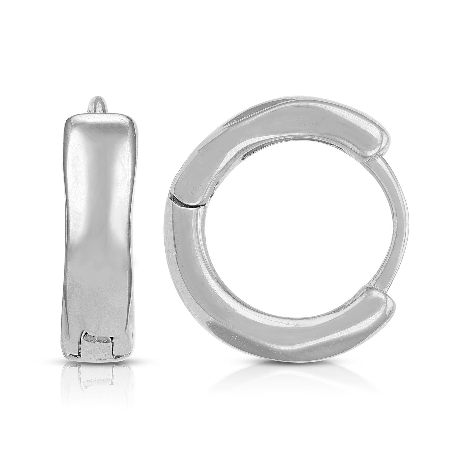 Slanted Edge 925 Sterling Silver Chic Earring for Women
