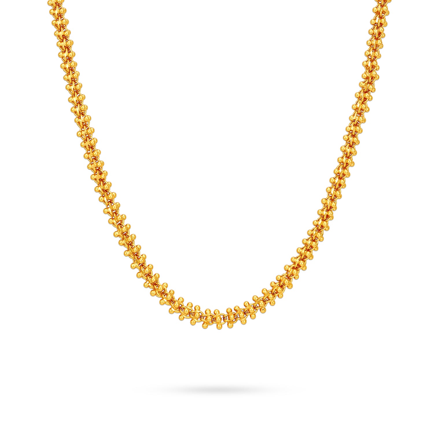 Sleek 925 Sterling Silver Continuous Popcorn Chain for Women