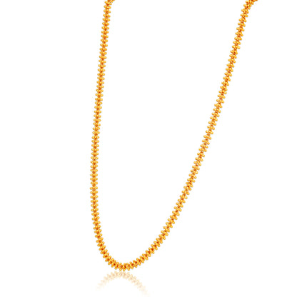 Sleek 925 Sterling Silver Continuous Popcorn Chain for Women