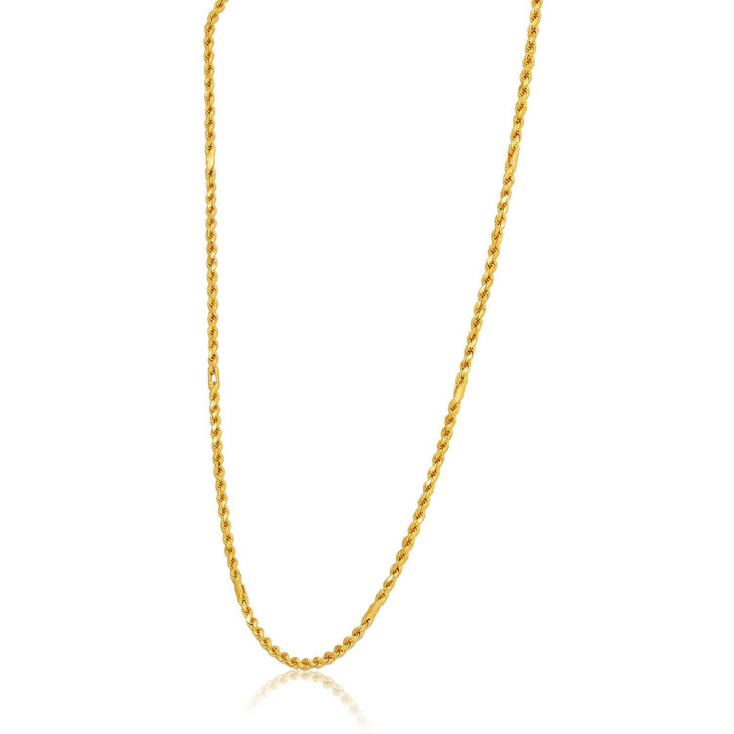 Sleek 925 Sterling Silver Helical Twist Chain for Women