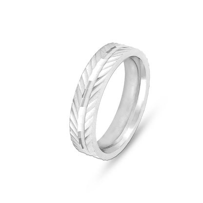 Sleek Groove 925 Sterling Silver Rings for Women