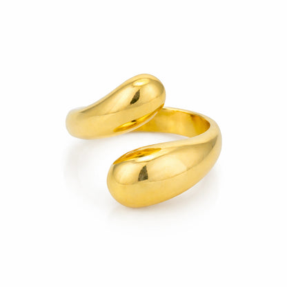 Sleek Open Dome 925 Sterling Silver Ring for Women