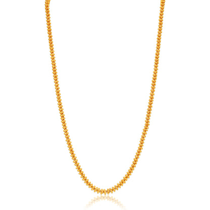 Sleek 925 Sterling Silver Continuous Popcorn Chain for Women