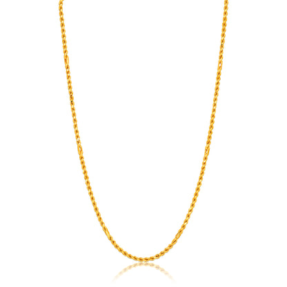 Sleek 925 Sterling Silver Helical Twist Chain for Women