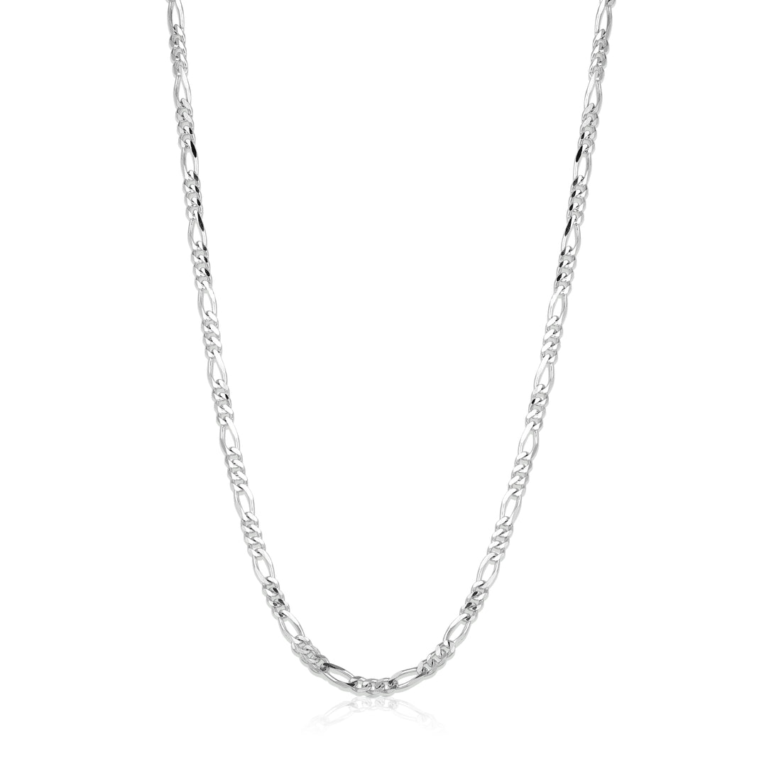 Sleek Alternating 925 Sterling Silver Chain