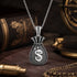 Sleek Dollar Money Bag 925 Sterling Silver Pendant for women
