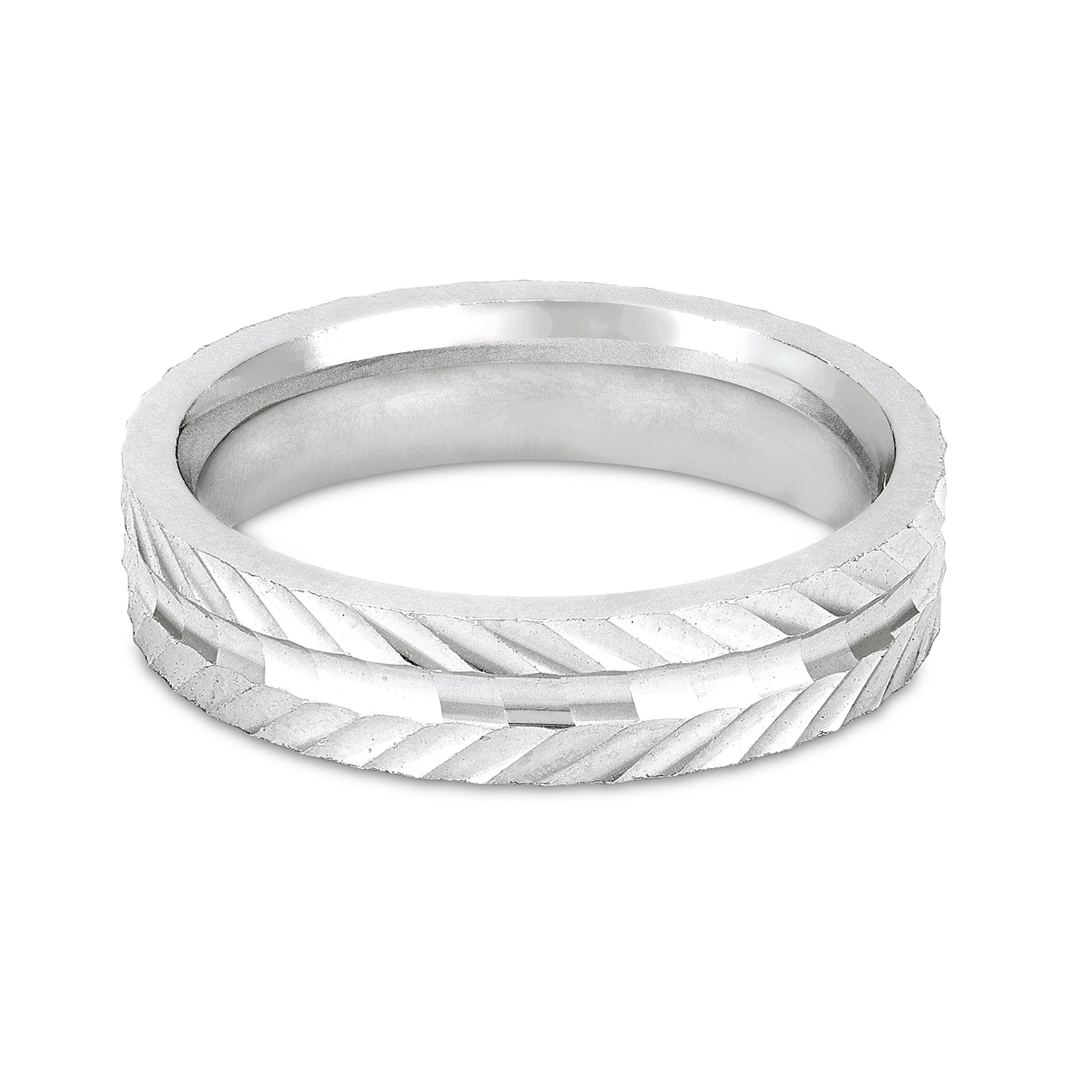Sleek Groove 925 Sterling Silver Rings for Women