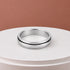 Sleek Spinner Band Modern Brilliance 925 Sterling Silver Ring for women