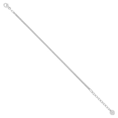 Smooth Snake 925 Sterling Silver Bracelet for Men