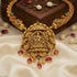 South Indian Lakshmi Devi Antique 925 Sterling Silver Necklace for women