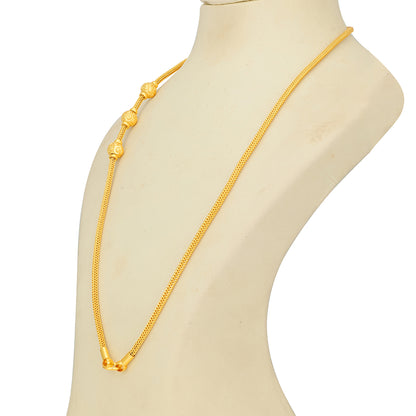 South Indian Mugappu Ball 925 Sterling Silver Thali Chain for Women