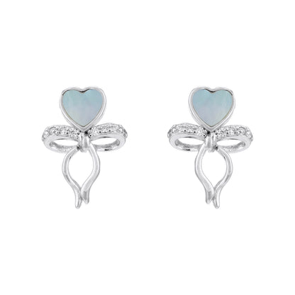 Spark Heart Shine 925 Sterling Silver Earrings for Women