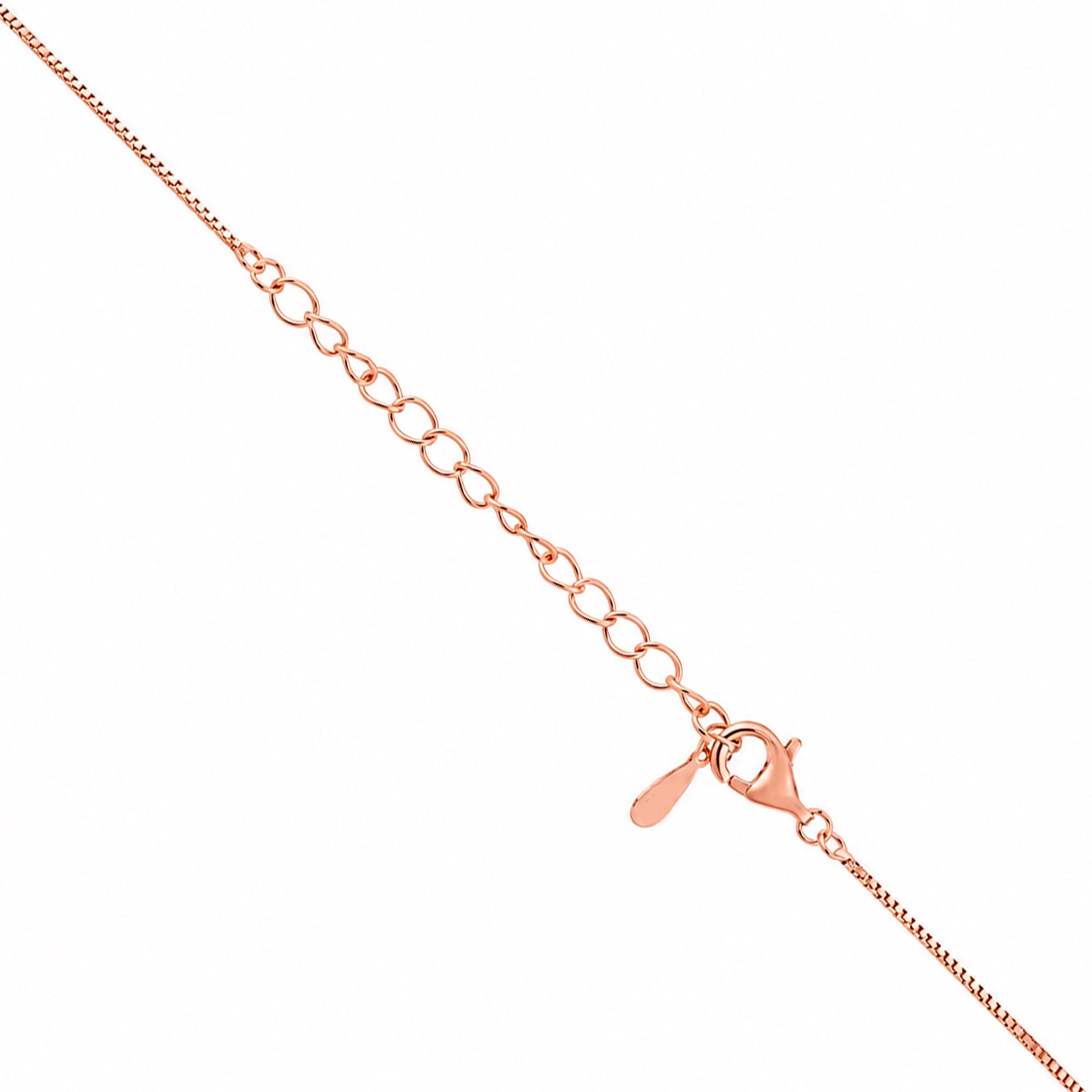 Sparkling Bar Rose Gold Silver Pendant