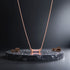 Sparkling Bar Rose Gold Silver Pendant