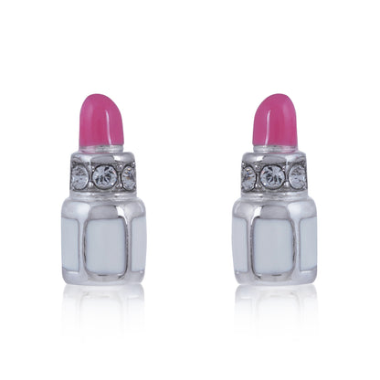 Sparkling Beauty Makeup Delight 925 Sterling Silver Baby Stud 